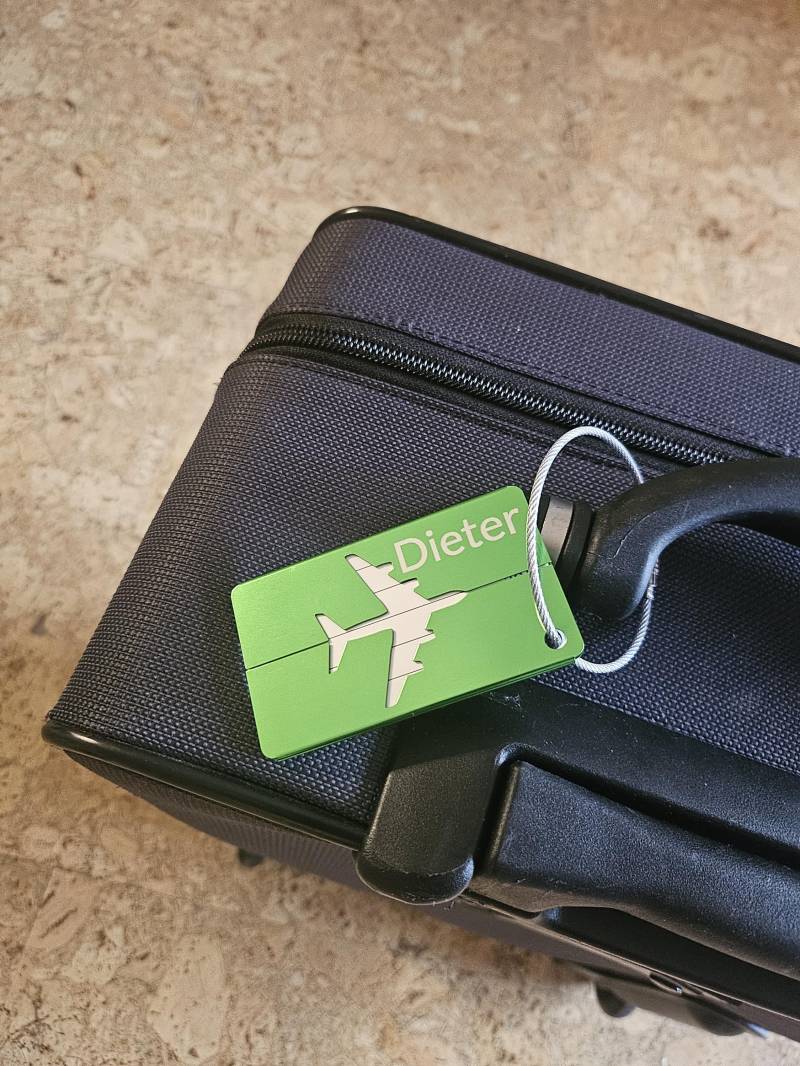 Kofferanhänger Oder Taschenanhänger Aus Aluminium von DieterslasershopFT