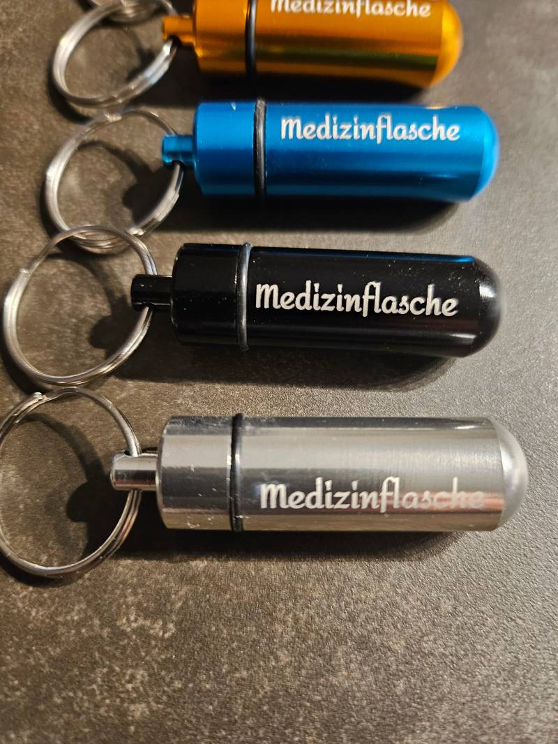 Pillendöschen Und Geocaching Am Schlüsselbund Oder Anhaenger von DieterslasershopFT