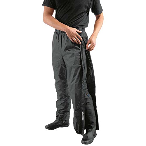Difi Regenhose Zip mit Reißverschluss - schwarz, M von Difi