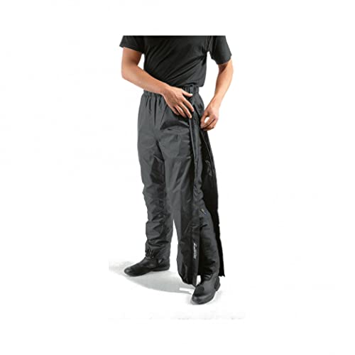 Difi Regenhose Zip mit Reißverschluss - schwarz, XXL von Difi