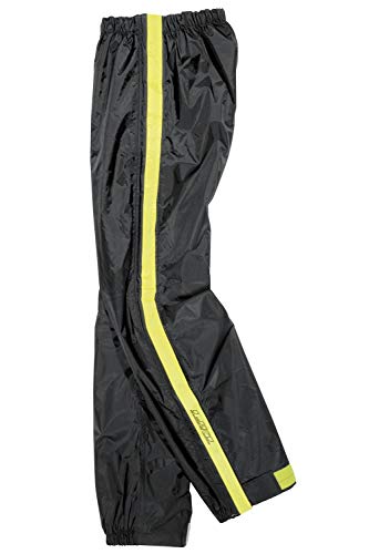 Difi Regenhose Zip mit Reißverschluss - schwarz gelb, M von Difi