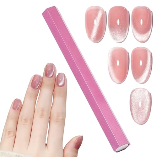 Cat Eye Nail Magnet Tool, Nail Polish Magnet Pens Cat Eye Double Head Nail Art Magnetic Wand Hexagonal | Large Powerful Multifunction Magnet Sticks Tool for Nail Manicure Design von Difistik