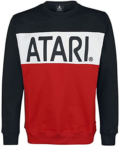 Atari Retro Männer Sweatshirt schwarz/weiß/rot XXL 100% Baumwolle Fan-Merch, Gaming, Retrogaming von Difuzed