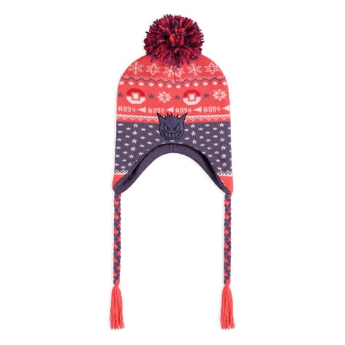 DIFUZED Pokémon Gengar Sherpa Unisex Mütze lila 95% Polyacryl, 4% Nylon, 1% Elasthan Fan-Merch, Gaming von Difuzed