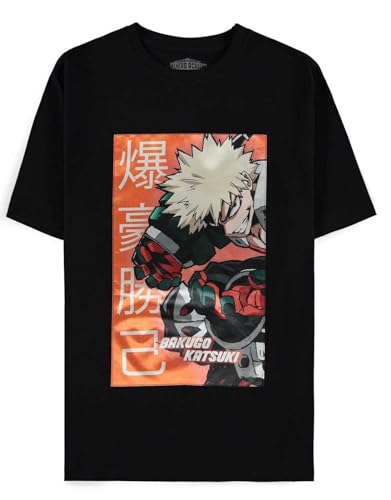 DIFUZED Unisex Kinder Black My Hero Academia Bakugo Katsuki-Herren Männer Jungen Sh von Difuzed