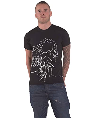 DIFUZED Unisex Kinder Death Note-Herren Männer Jungen Kurzarm T-Shirt, Black von Difuzed