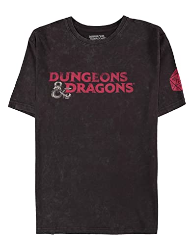 DIFUZED Unisex Kinder Dungeons & Dragons-Herren Männer Jungen Premium Kurzarm T-Shirt, Black Set von Difuzed