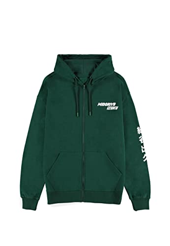 DIFUZED Unisex Kinder My Hero Academia-Deku-Herren Männer Jungen Zipper Hoodie, Green von Difuzed