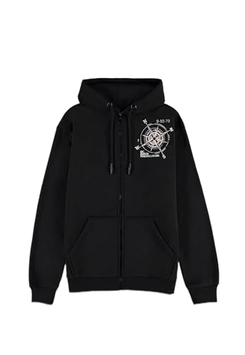 DIFUZED Unisex Kinder Uncharted-Herren Männer Jungen Zipper Hoodie, Black Set von Difuzed