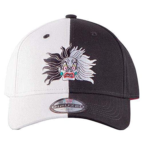 Difuzed Damen Disney 101 Dalmatians Cruella De Vil Face Adjustable Cap Baseballkappe, Mehrfarbig, One Size (5er Pack) von Disney