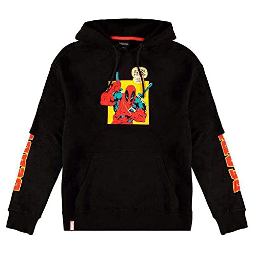 Difuzed Deadpool Hooded Sweater Crazy Bad Things Size M Marvel Pullover von Marvel