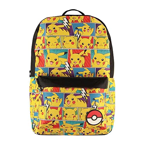 Difuzed Herren Bp618761pok Pikachu Comic Book Strip Allover Print Rucksack, gelb von Difuzed