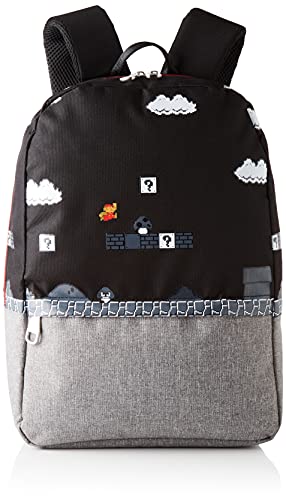 Difuzed Herren Nintendo-Super Mario 8bit Placed Print Backpack Rucksack, Schwarz von Difuzed