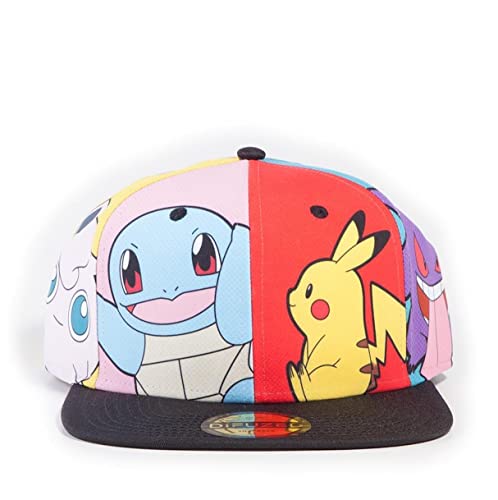 Pokémon Charaktere Unisex Cap Multicolor one Size 100% Polyester Anime, Fan-Merch, Gaming, Pikachu von Pokémon