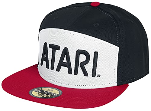 Difuzed Unisex Atari Retro Logo Colour Block Snapback Baseball Cap Baseballkappe, Schwarz, Einheitsgröße von Difuzed