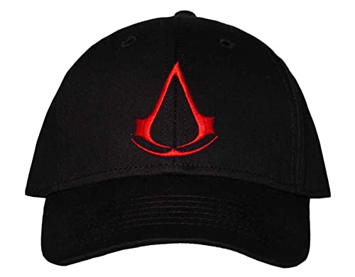 Difuzed Unisex Kinder Assassins Creed-Core Logo Adjustable Cap, Black Set von Difuzed