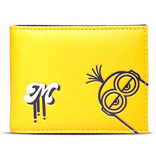 Difuzed Unisex Minions Reisezubehör-Bi-Fold-Brieftasche, Gelb von Difuzed