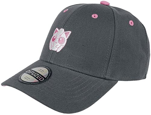 Pokémon Pummeluff Unisex Cap grau 85% Polyacryl, 15% Baumwolle Anime, Fan-Merch, Gaming von Difuzed