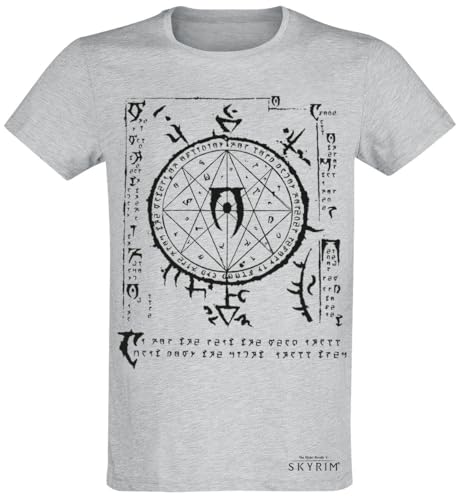The Elder Scrolls V - Skyrim - Mysterium Xarxes Männer T-Shirt grau meliert XL von Difuzed