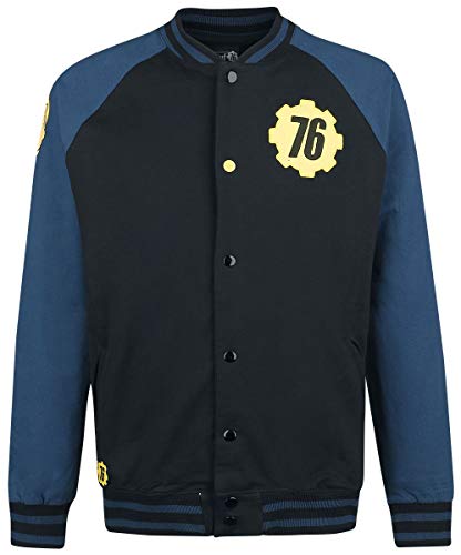 Fallout 76 - Vault 76 Collegejacke schwarz/blau S von Difuzed