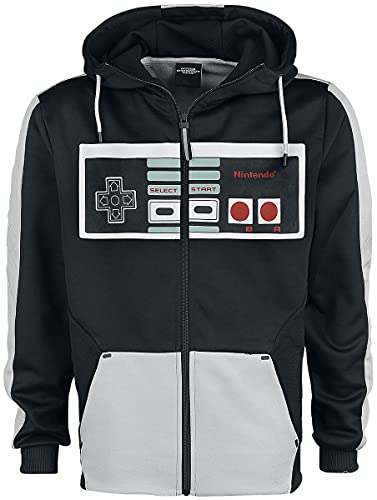 Nintendo NES Entertainment System - Retro Controller Männer Kapuzenjacke grau XL von Difuzed