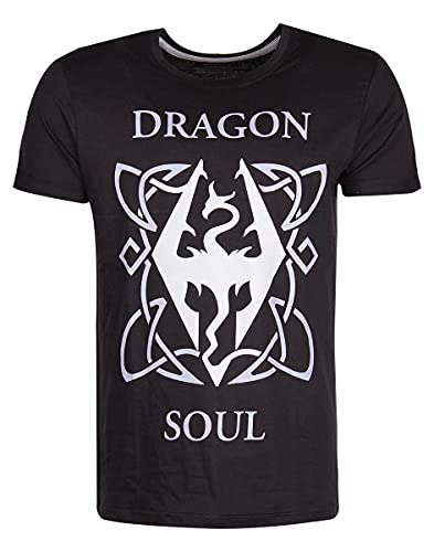 The Elder Scrolls - Dragon Soul Herren T-Shirt, Schwarz, L von Difuzed