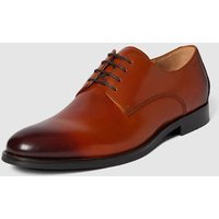 DIGEL Derby-Schuhe aus Leder Modell 'SEBASTIAN' in Cognac, Größe 43 von Digel