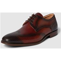 DIGEL Derby-Schuhe aus Leder Modell 'SELLENG' in Cognac, Größe 42 von Digel