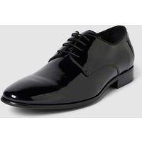 DIGEL Derby-Schuhe aus Leder mit Schnürung Modell 'SILVANO' in Black, Größe 43 von Digel