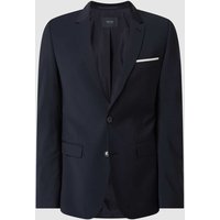 DIGEL Extra Slim Fit 2-Knopf-Sakko mit Stretch-Anteil Modell 'Nate' in Marine, Größe 56 von Digel