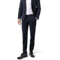 DIGEL Herren Hose blau Schurwolle Slim Fit von Digel