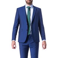 DIGEL Herren Sakko blau Schurwolle meliert Slim Fit von Digel