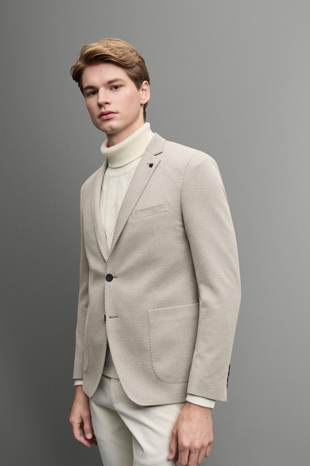 Digel Anzugsakko Alex-ST (1-tlg., Polyester-Viskosemix) Touching Buttons, Abnehmbarer Revers-Pin von Digel