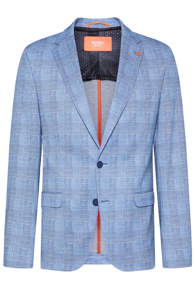 Digel Anzugsakko Anello-ST (1-tlg., Polyester-Viskosemix) Touching Buttons, Abnehmbarer Revers-Pin von Digel