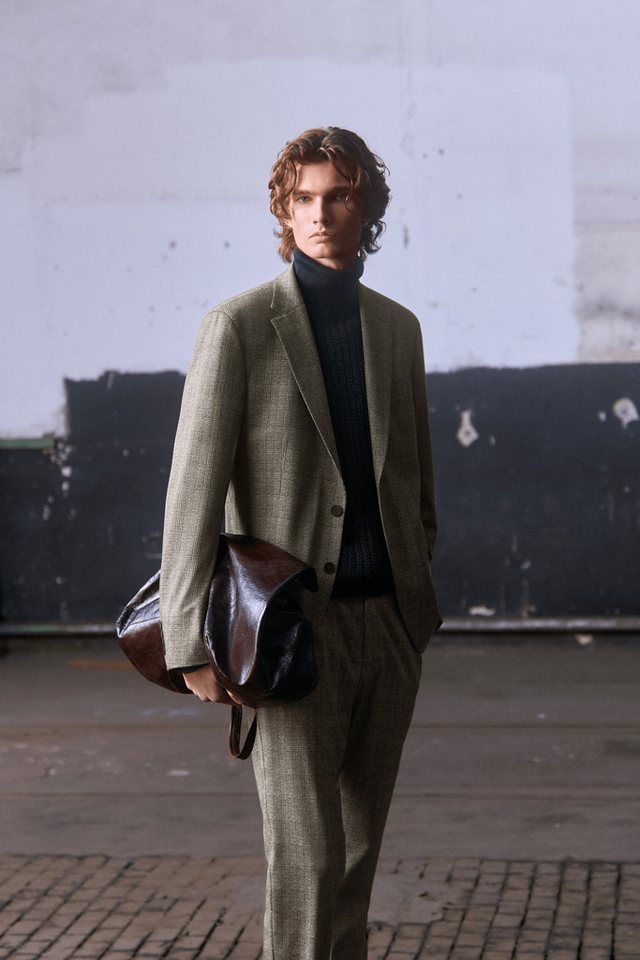 Digel Anzugsakko Anello-ST (1-tlg., Polyester-Viskosemix) Touching Buttons, Abnehmbarer Revers-Pin von Digel