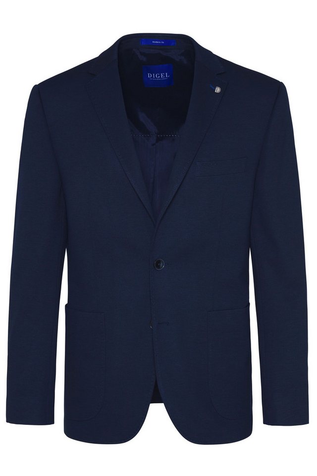 Digel Anzugsakko Edison-ST (1-tlg., Jersey) Kissing Buttons, Abnehmbarer Revers-Pin von Digel