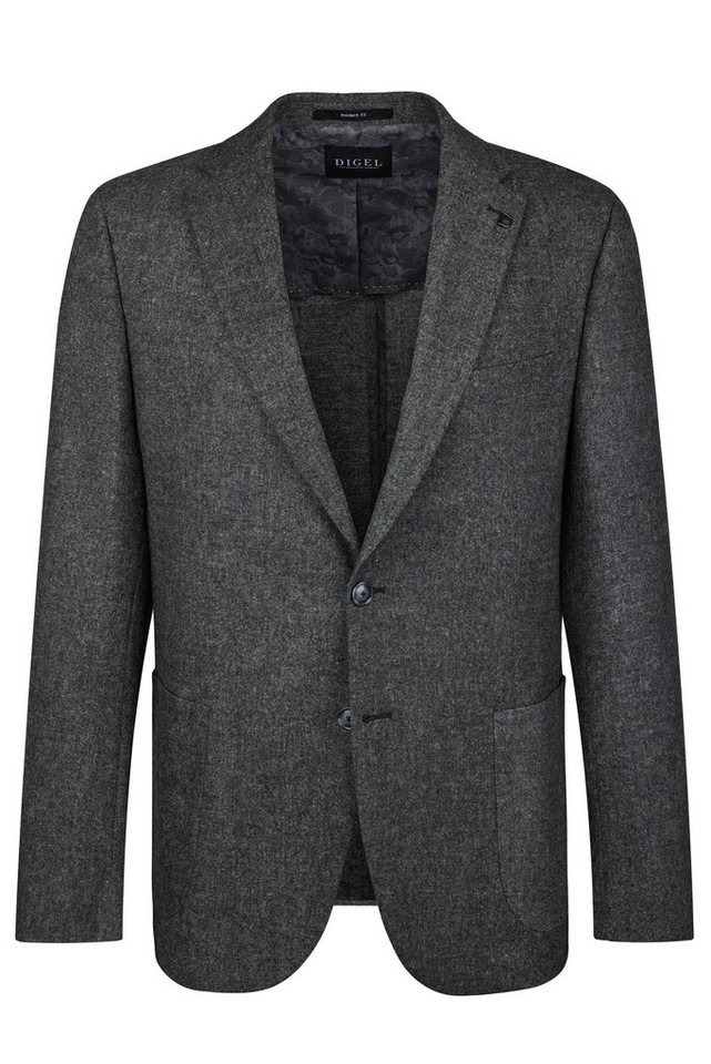 Digel Anzugsakko Edward (1-tlg., Woll-Polyestermix) Kissing Buttons, Abnehmbarer Revers-Pin von Digel