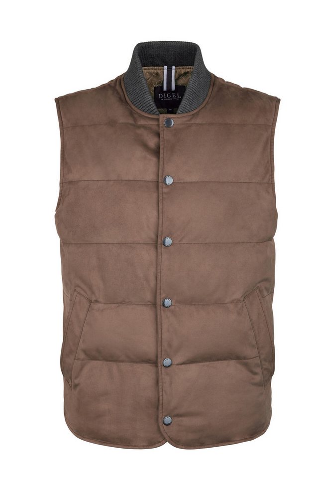 Digel Steppweste Erie (1-tlg) Doppelt gerautes Suede, Sorona® Fiber Down Füllung, wasserabweisend von Digel
