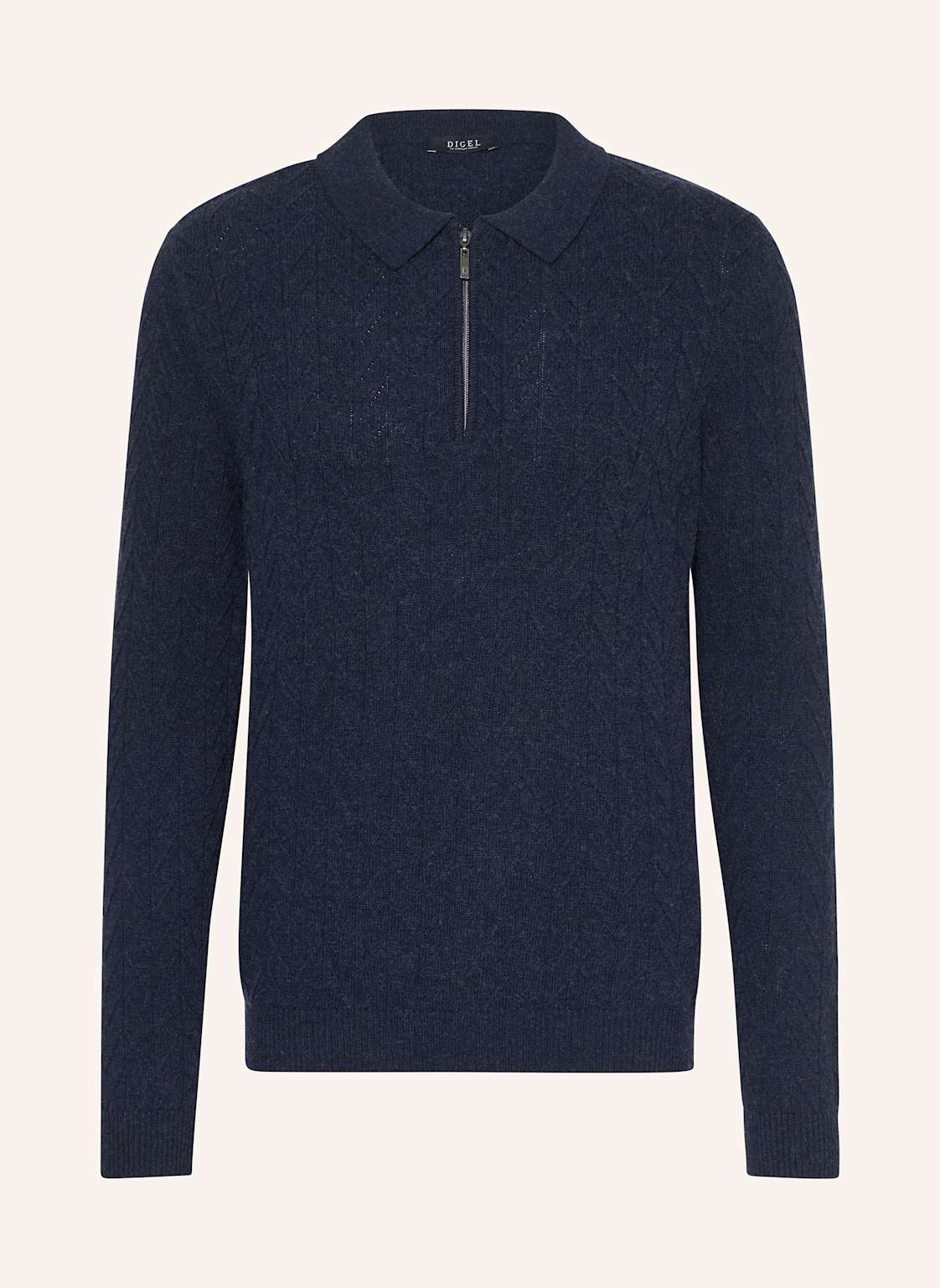 Digel Strick-Poloshirt Damy-Z blau von Digel