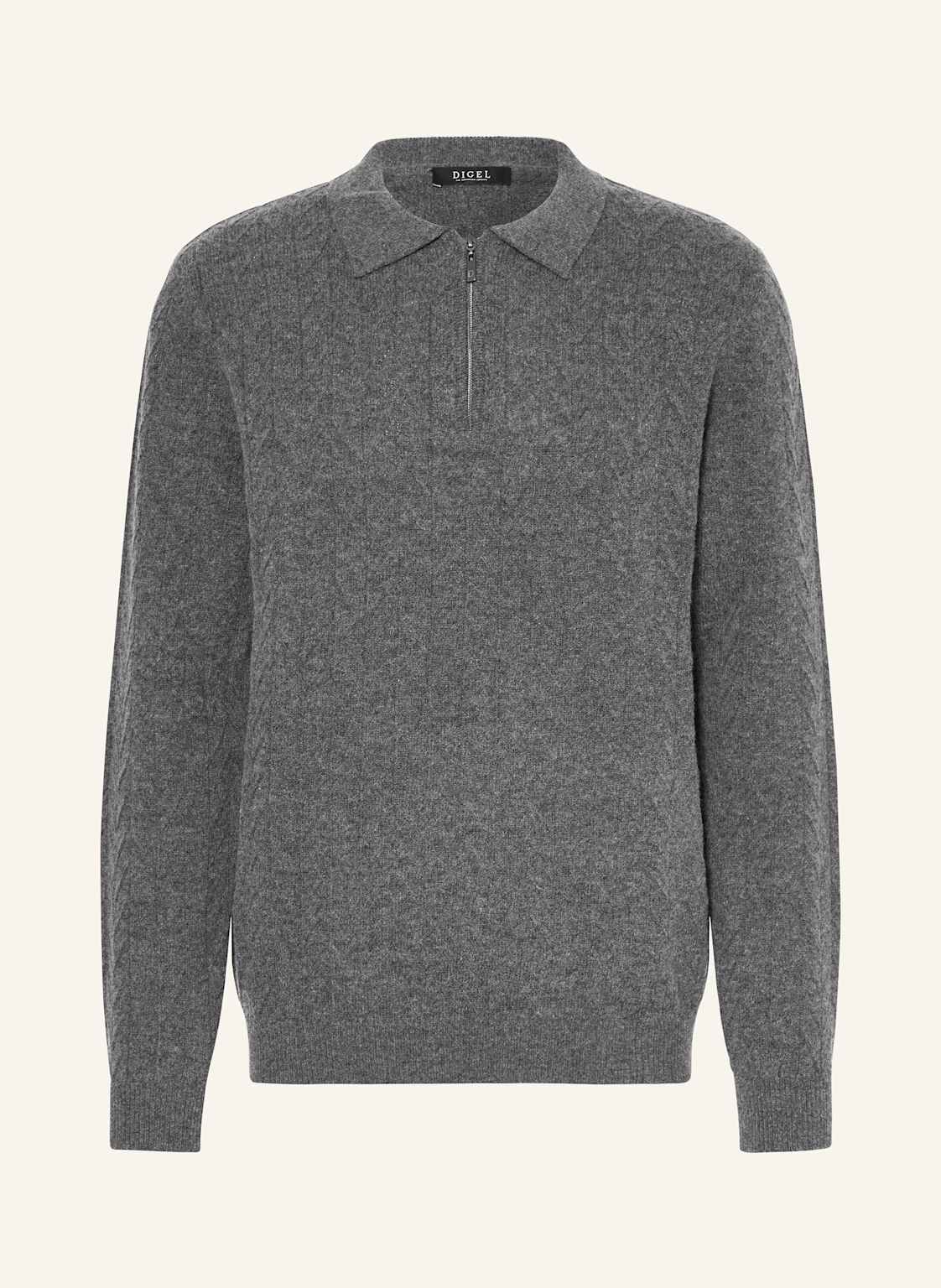 Digel Strick-Poloshirt Damy-Z grau von Digel