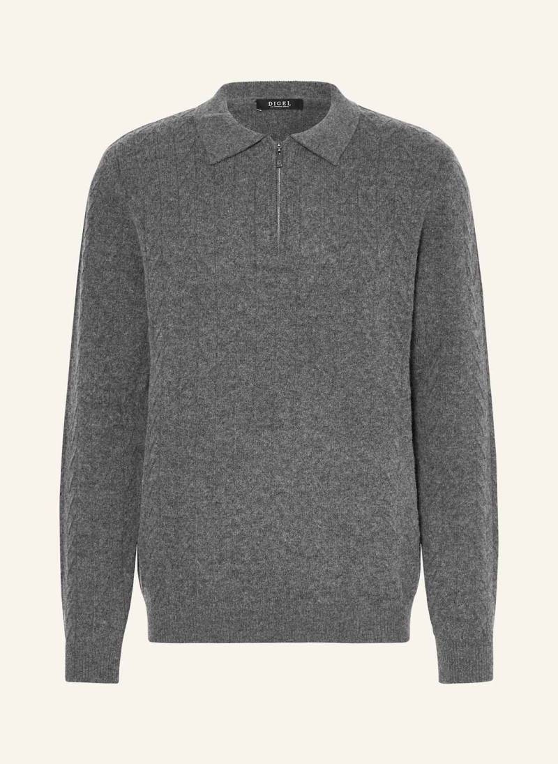 Digel Strick-Poloshirt Damy-Z grau von Digel