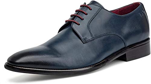 Digel Herren Businessschuhe Simon Schnürschuh Glattleder Schnürhalbschuhe Büro Elegant Uni Business büro dunkelblau schlicht elegant klassisch von DIGEL