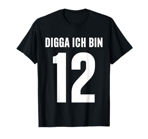 12. Geburtstag Junge Mädchen 12. Geburtstag Digga T-Shirt 12. Geburtstag Junge Mädchen 12. Geburtstag Digga T-Shirt von Digga Geburtstag Trikot Cooles Geburtstagsgeschenk