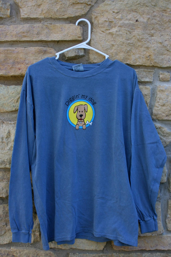 Langarm-Unisex-Farbe Diggin "My Dog-Logo-T-Shirt Langarm-Unisex-Farbe Diggin "My Dog-Logo-T-Shirt von Digginmydog