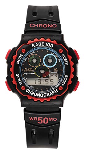Digi-Tech Herren-Armbanduhr Chrono Race Digital Quarz Kautschuk DT102913 Digi-Tech Herren-Armbanduhr Chrono Race Digital Quarz Kautschuk DT102913 von Digi-Tech