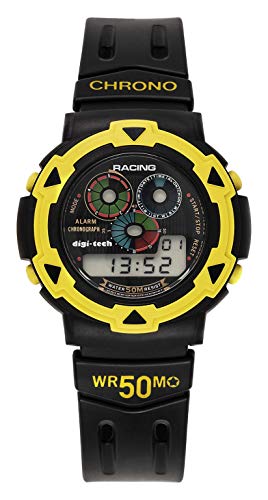 Digi-Tech Herren-Armbanduhr Chrono Race Digital Quarz Kautschuk DT102929 Digi-Tech Herren-Armbanduhr Chrono Race Digital Quarz Kautschuk DT102929 von Digi-Tech