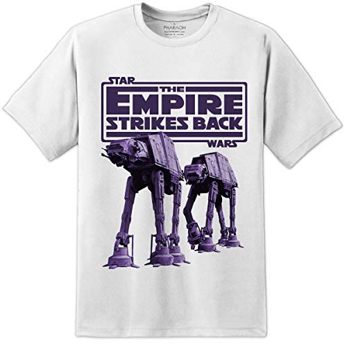 Digital Pharao Herren T-Shirt Empire Strikes Back at Hoth Jedi Sith Last Jedi Gr. M, weiß von Digital Pharaoh