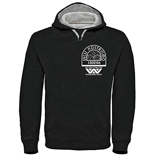 Digital Pharaoh - Aliens Nostromo Kapuzenoberteil Crewe MITGLIED LV-426 M41A - SCHWARZ (3XL) von Digital Pharaoh