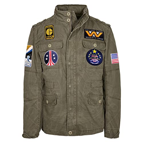 Digital Pharaoh Aliens SULACO Jacke mit gestickten Patches Weyland Yutani Nostromo (2XL) von Digital Pharaoh