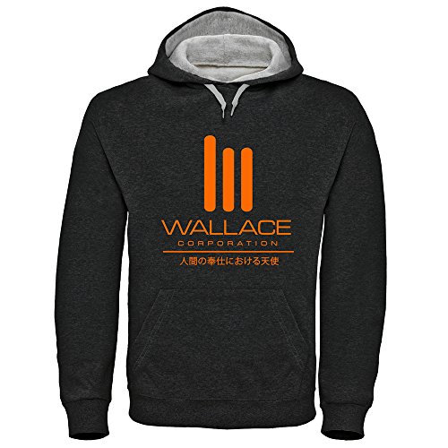 Digital Pharaoh - Herren Bladerunner Nexus 6 Tyrell Corp Kapuzenpullover Wallace Corp (L) von Digital Pharaoh